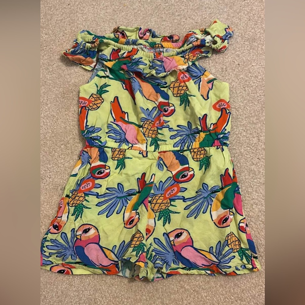 H&M Colorful Parrot and Pineapple Kids Romper
